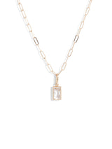 Cléo Carré Paper Clip Pendant