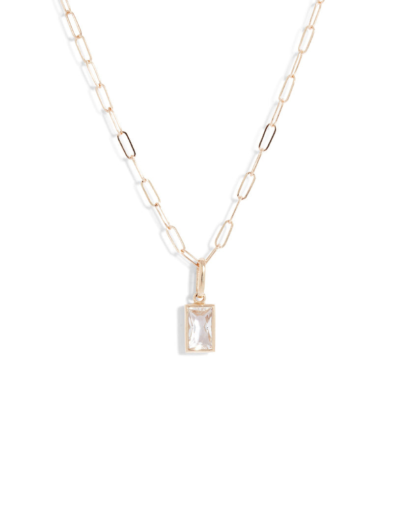 Cléo Carré Paper Clip Pendant
