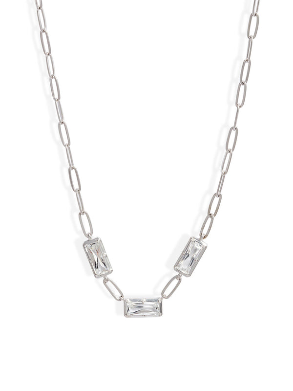 Cléo Carré Trio Station Necklace
