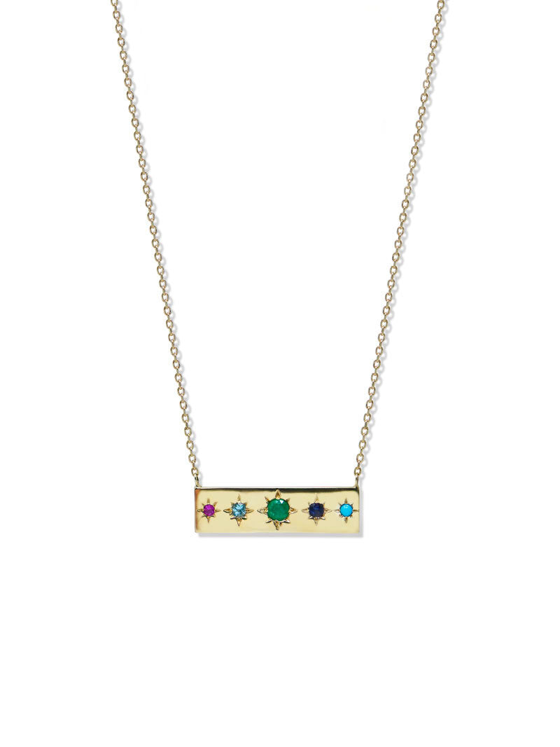 Aztec Milly Rainbow Vintage Star Necklace