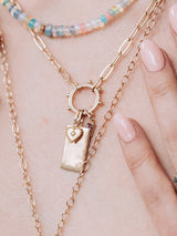 Love Letter Large Engravable ID Tag Charm