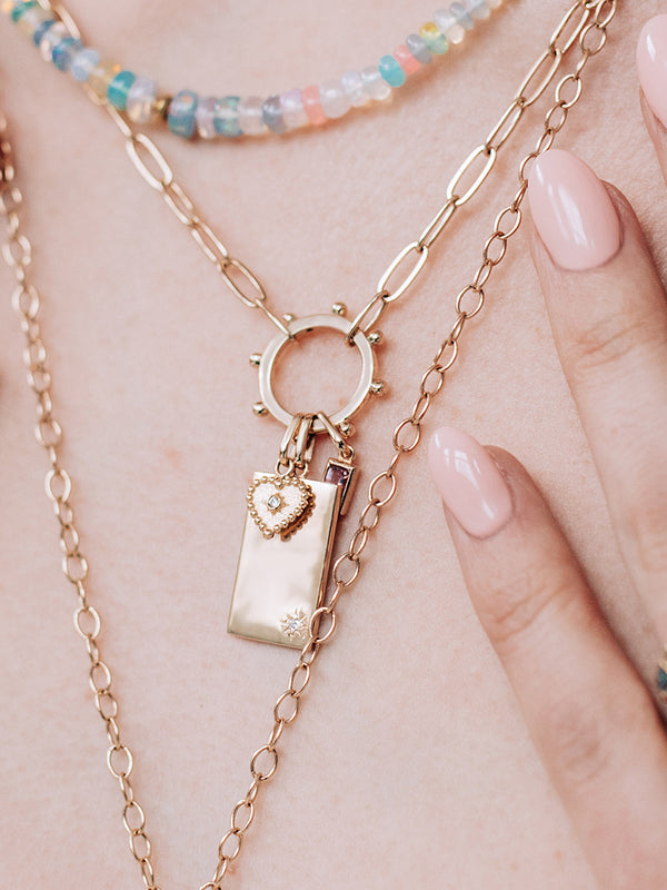 Love Letter Large Engravable ID Tag Charm