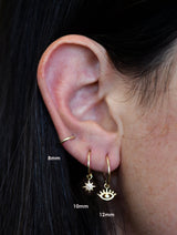 Mel Soldera Hamsa Single Hoop
