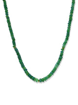 Bohème Smooth Green Opal Rondelle Necklace