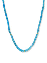 Bohème Faceted Paraiba Opal Rondelle Necklace