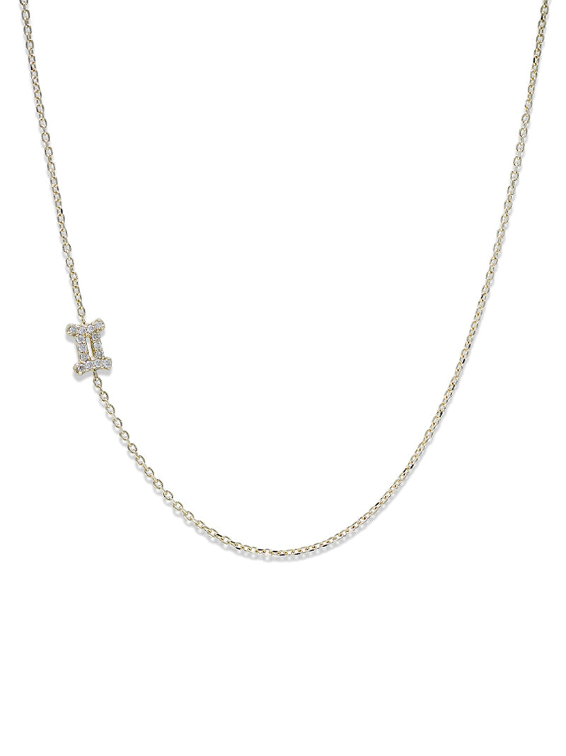 Love Letter Pavé Zodiac Necklace