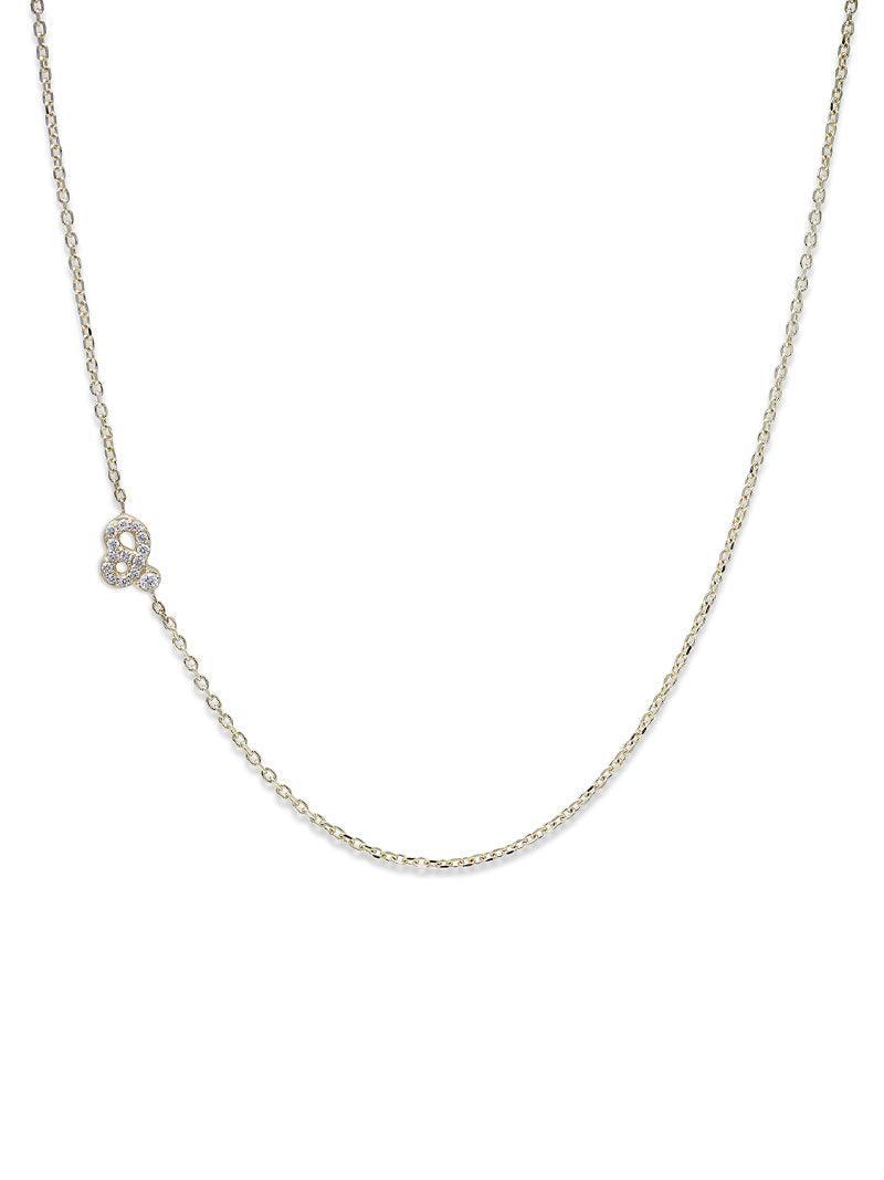Love Letter Pavé Zodiac Necklace