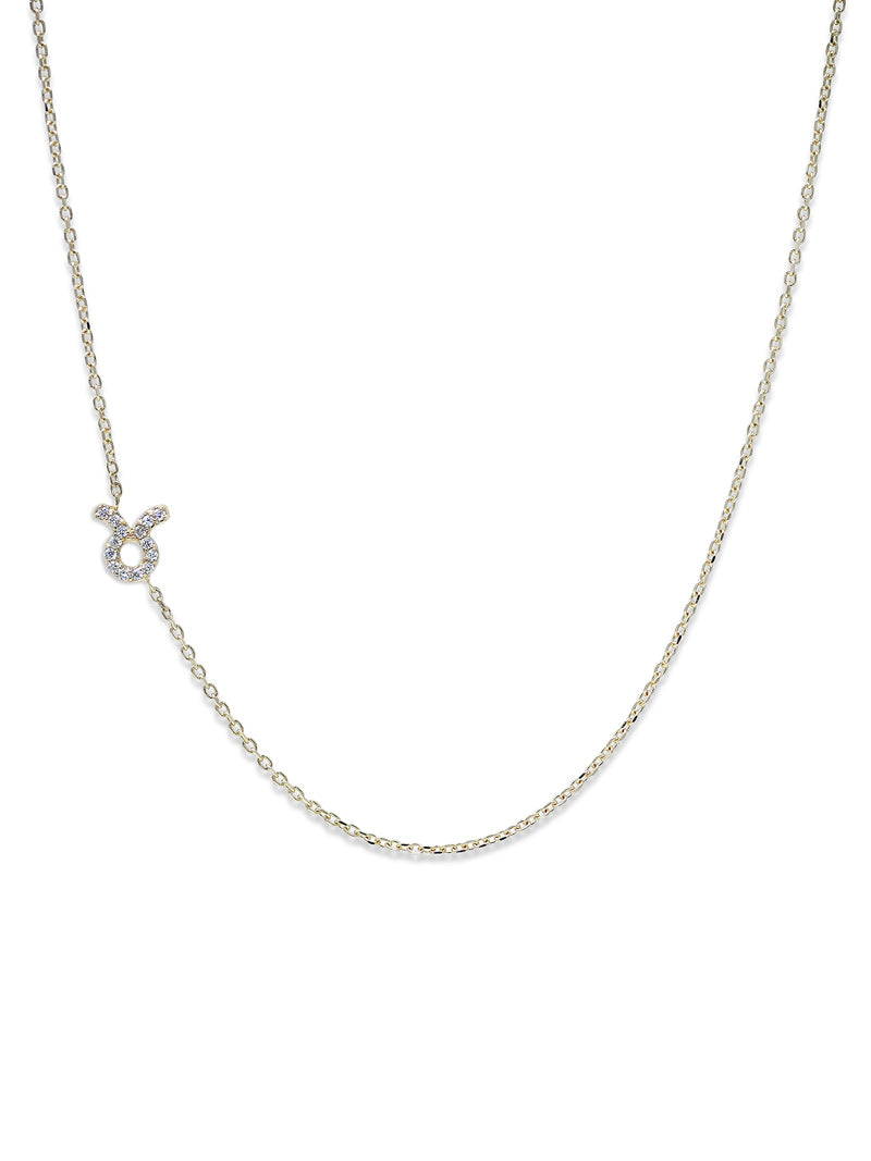 Love Letter Pavé Zodiac Necklace