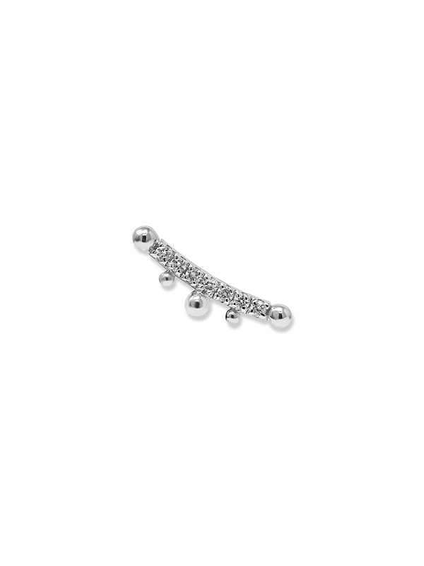 Dew Drop Pavé Chenille D'oreille