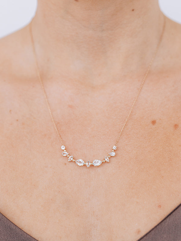 Mélia Gem Bar Necklace