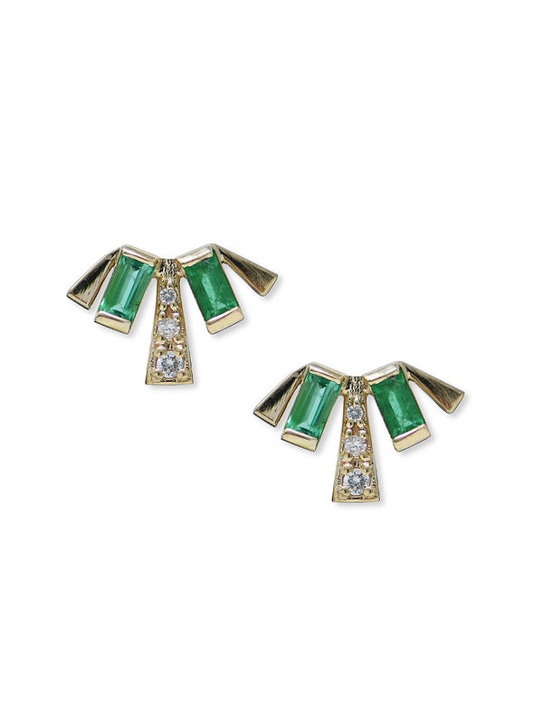 Cléo Carré Deco Fan Stud