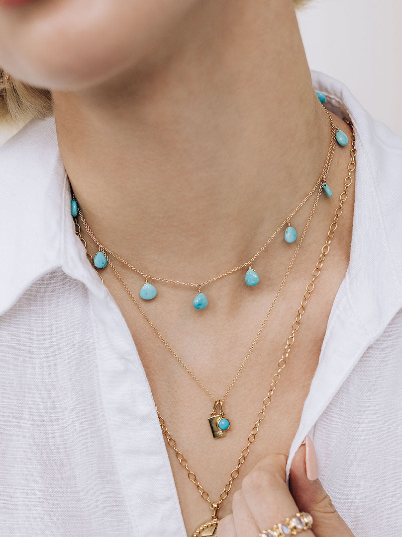 Droplet Briolette Necklace
