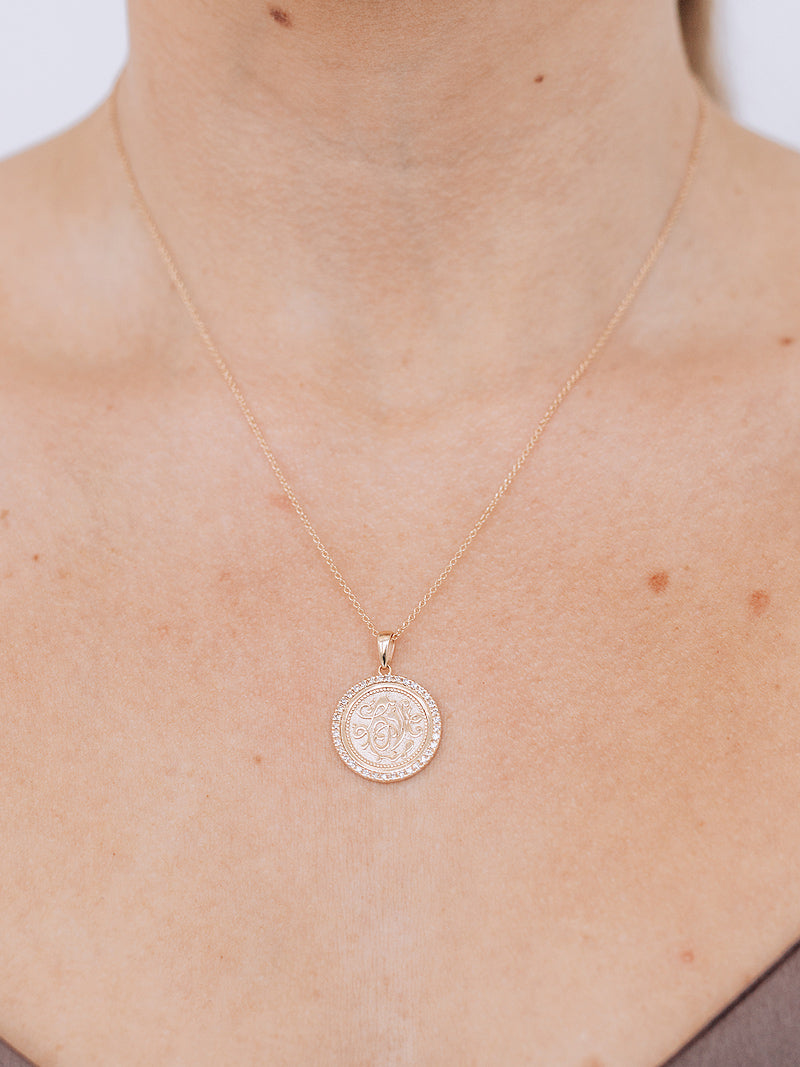 Love Letter Royal Love Medallion Necklace
