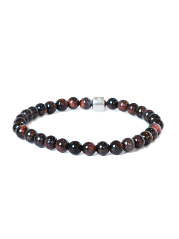 Men's Bohème Anzie Closure Red Tiger's Eye Bracelet