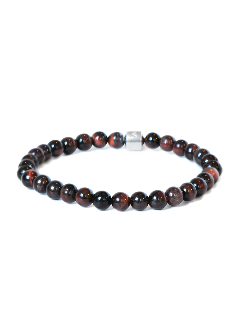 Men's Bohème Anzie Closure Red Tiger's Eye Bracelet