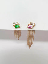 Cléo Long Fringe Earring Backing