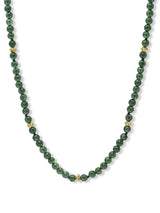 Bohème Dark Green Jade Necklace