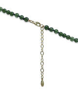 Bohème Dark Green Jade Necklace