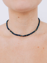 Bohème Faceted Midnight Blue Rondelle Necklace
