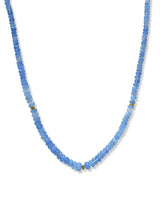 Collier Bohème à Rondelles Opale Lavande Lisse