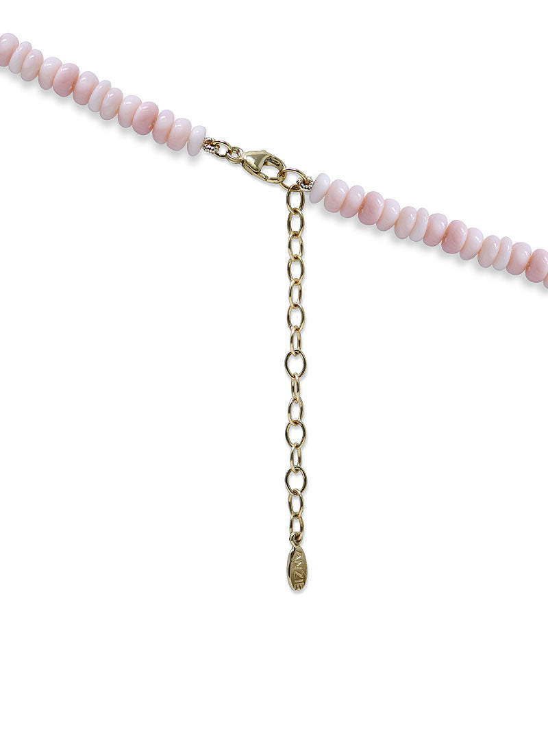 Bohème Pink Opal Rondelle Necklace