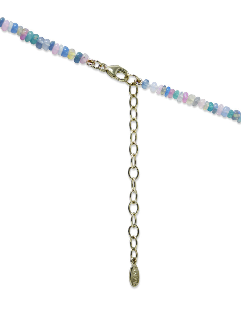 Collier Bohème à Rondelles Opale Disco