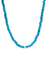 Bohème Smooth Round Turquoise Necklace