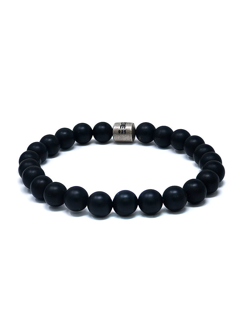 Bracelet Bohème pour Homme d’Hématite Givrée à Fermoir Anzie