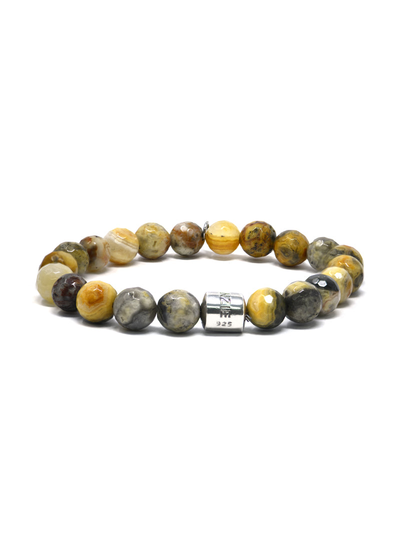 Bohème Faceted Lace Agate Bracelet