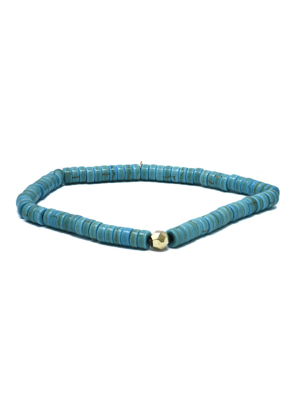 Bracelet Bohème Turquoise Rondelle