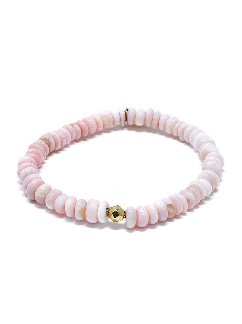 Bohème Pink Opal Rondelle Bracelet