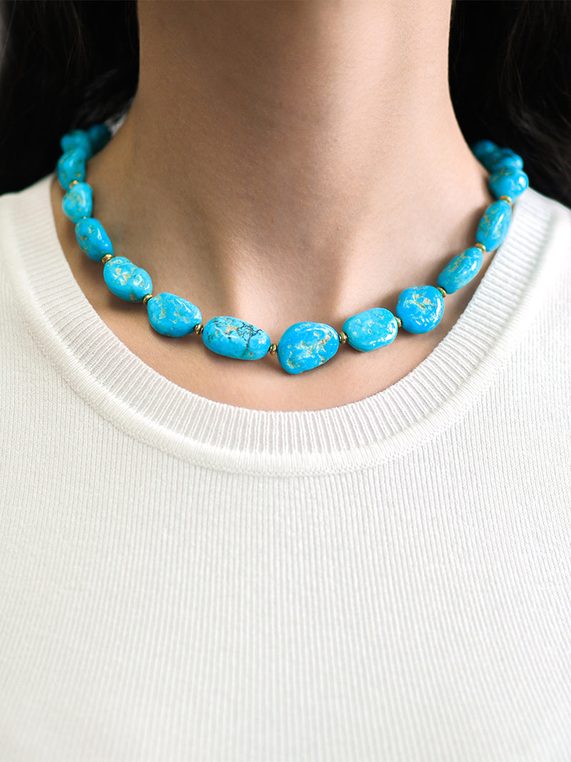 Bohème Sleeping Beauty Turquoise Necklace