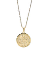 Israel Bonds Gold Medallion Necklace