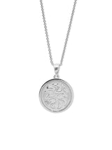 Israel Bonds Silver Medallion Necklace