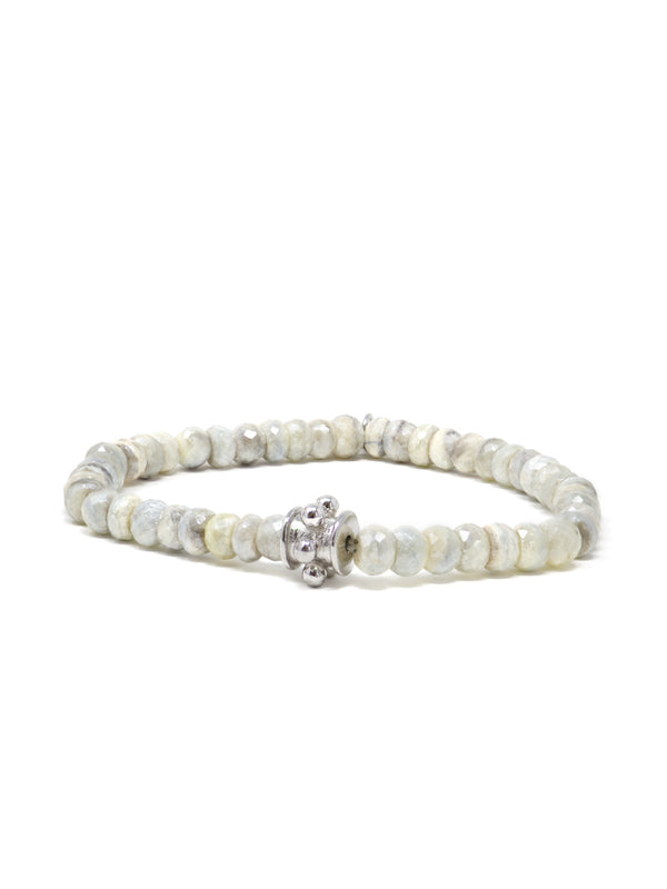 Bohème White Silverite Bracelet