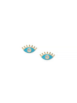 Anzie x Mel Soldera Enamel Evil Eye Lash Stud