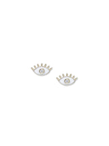Anzie x Mel Soldera Enamel Evil Eye Lash Stud