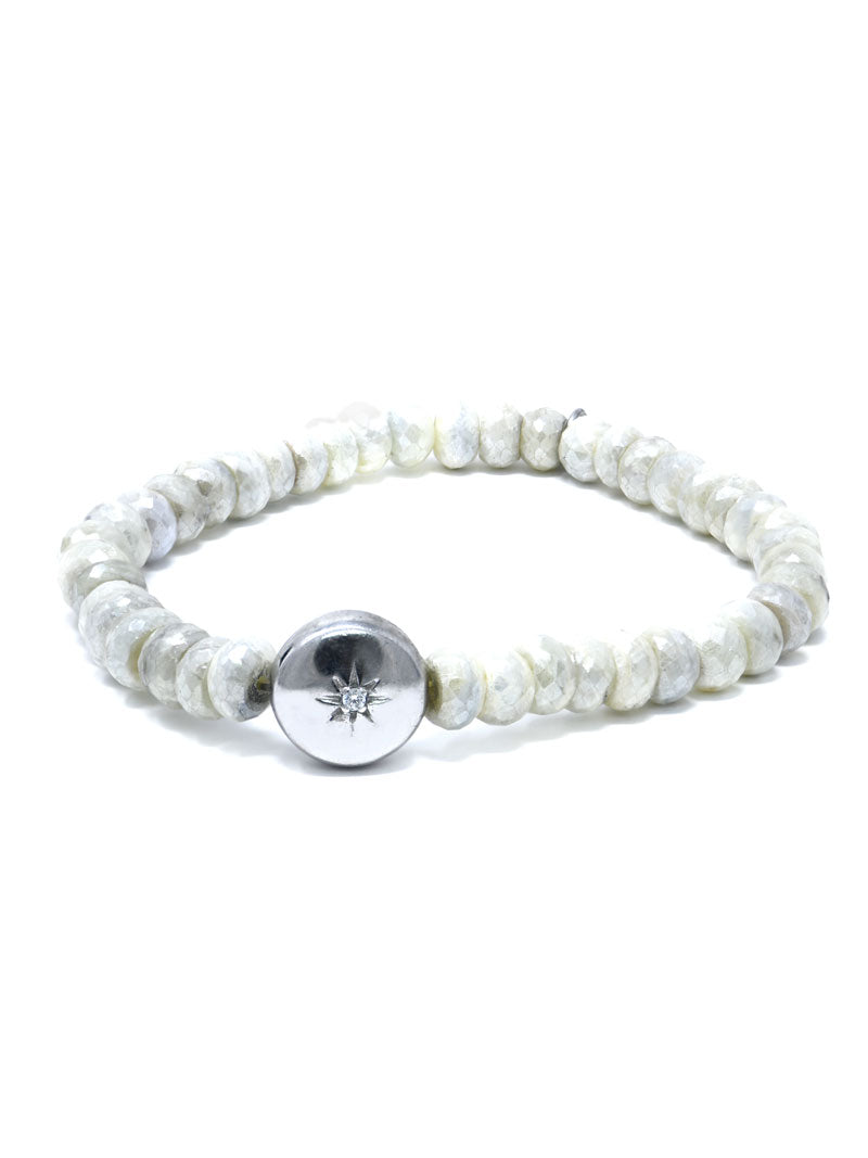 Bohème White Silverite Bracelet