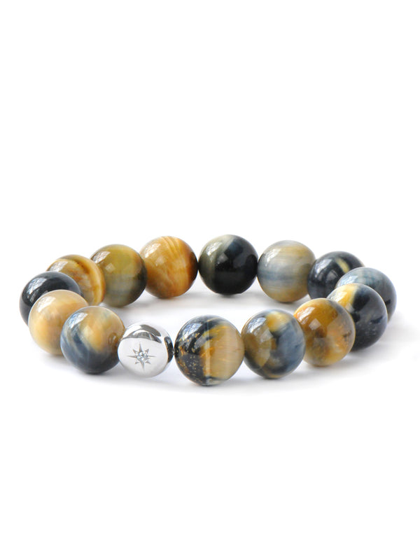 Bracelet Bohème Œil de Tigre Doré