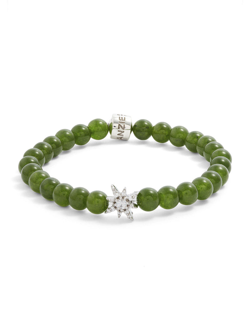 Bohème Dark Green Jade Bracelet