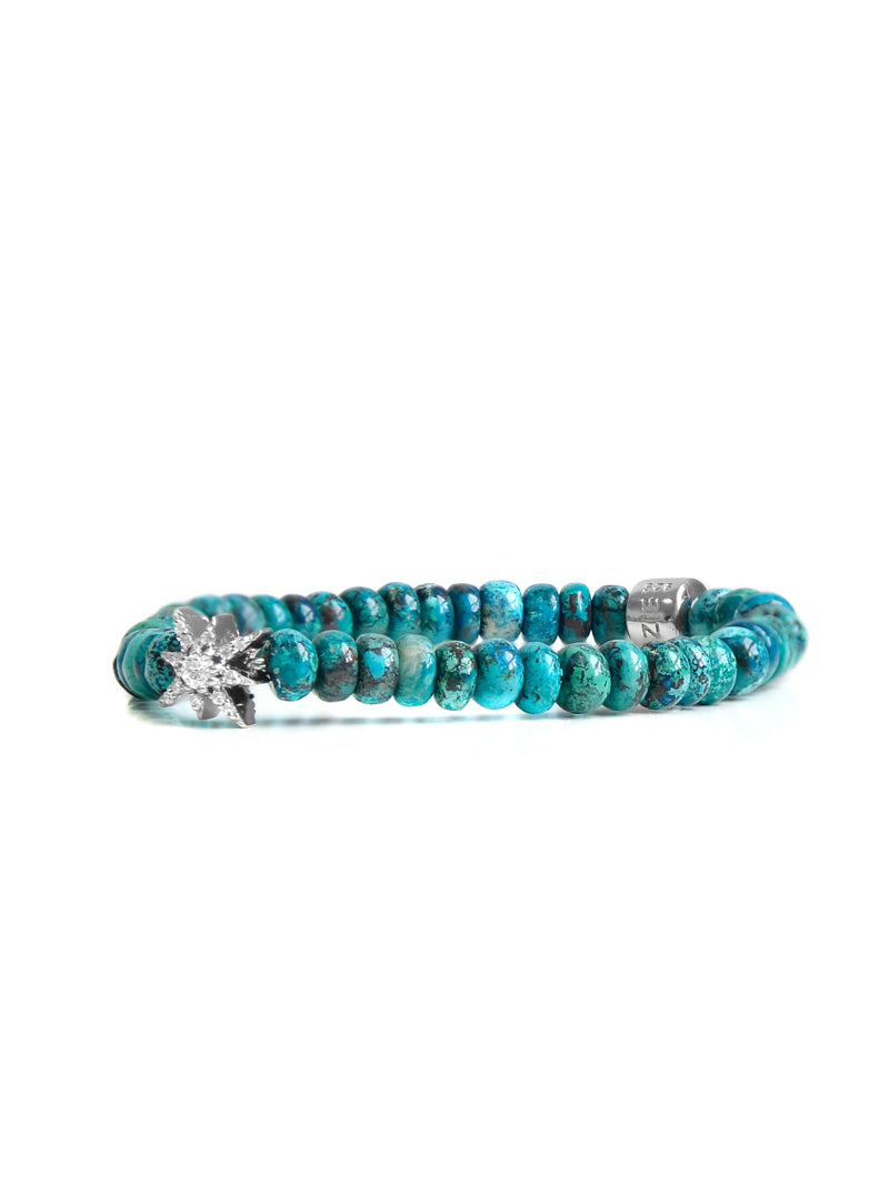 Bracelet Rondelle Chrysocolla Bohème
