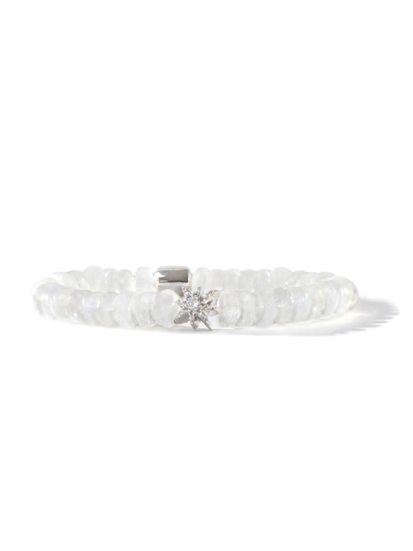 Bohème Moonstone Rondelle Bracelet