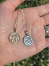 Israel Bonds Silver Medallion Necklace