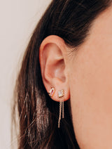 Clous d’Oreilles à Franges Carré Classique 