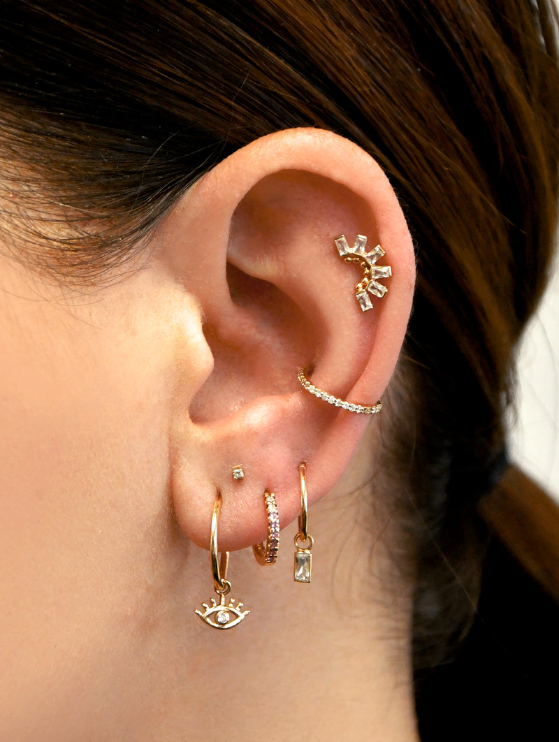 Anzie x Mel Soldera Clou d’Oreille Éventail Déco