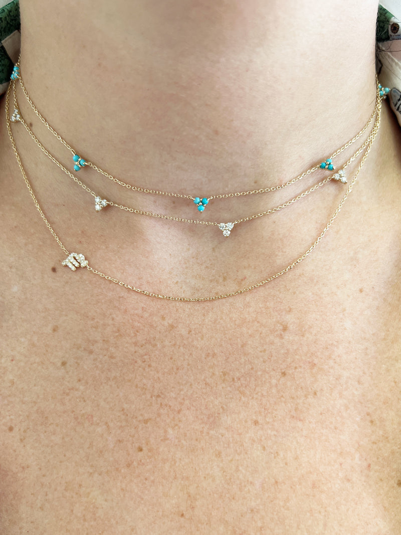 Love Letter Pavé Zodiac Necklace