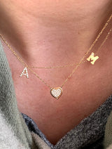 Classique Pave Heart Necklace