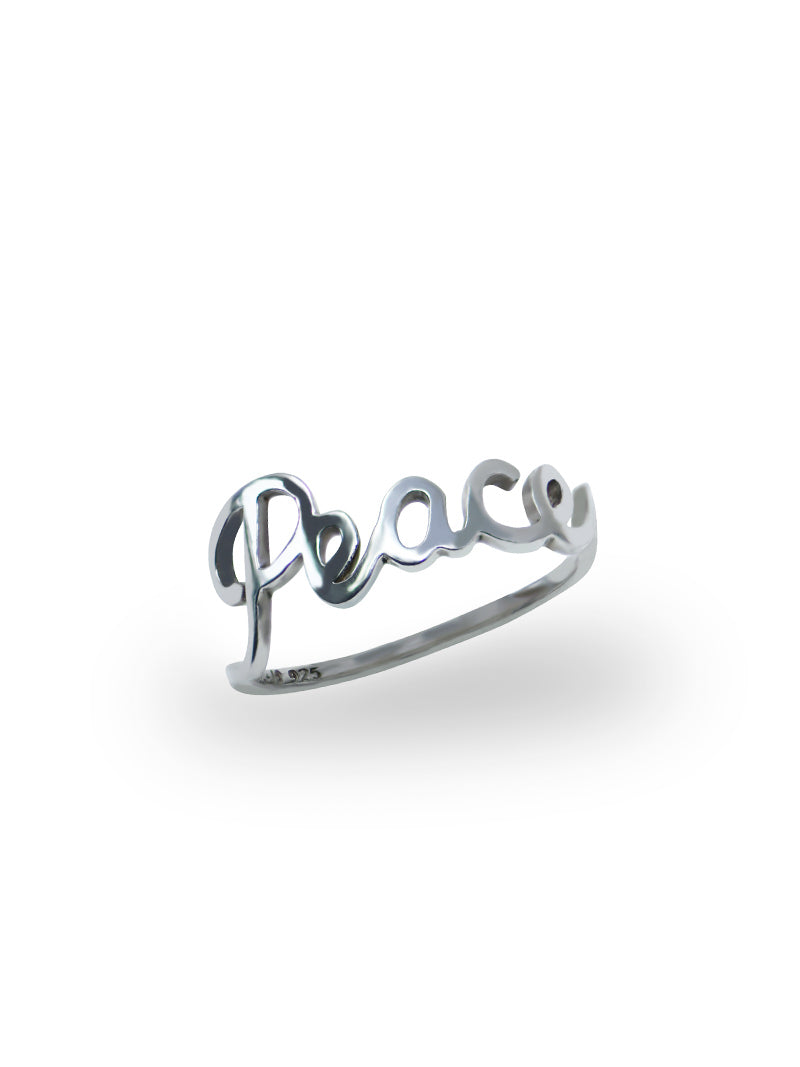 Jac+Jo Bague Texte de Paix 