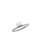 Jac + Jo Bague Cordon Baguette Strata Latérale