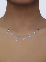 Jac + Jo Collier de Diamants Poignards Gothiques
